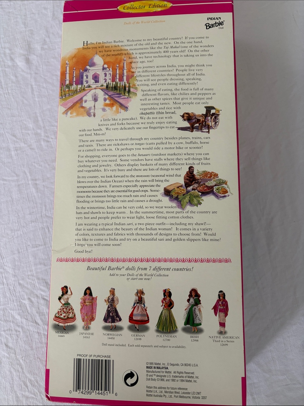 Indian Barbie Doll Collectible NIB - Picture 4 of 5